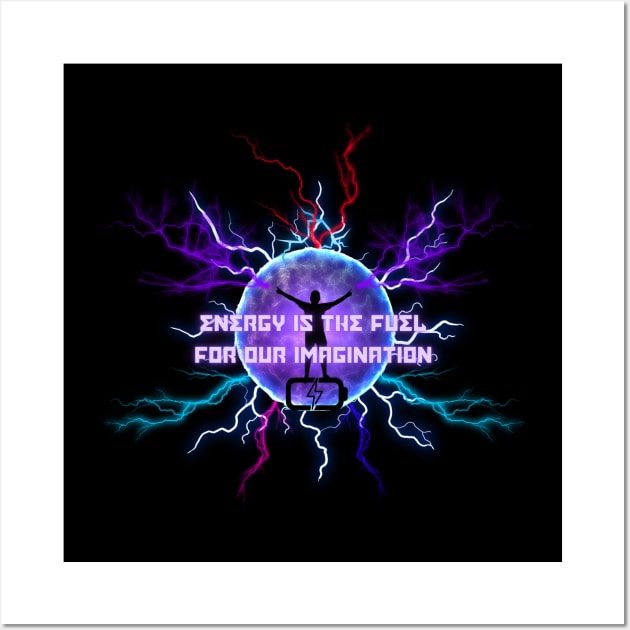 Spark of Imagination - energy of life Wall Art by Smiling-Faces